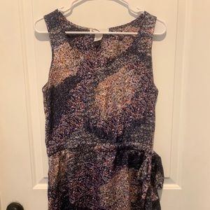 Imaginary voyage cinched middle side tie dress L